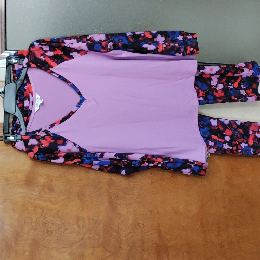 💜❤️💙The Pioneer Woman Purple and Red Floral Pajama Set NWOT - Picture 3 of 10